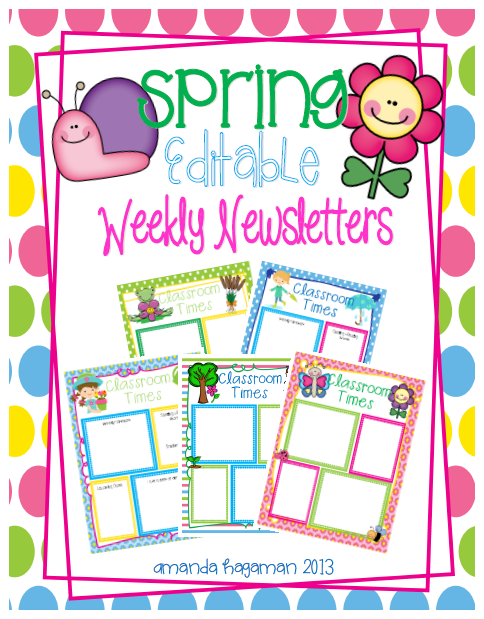 Weekly Newsletter Templates For Teachers