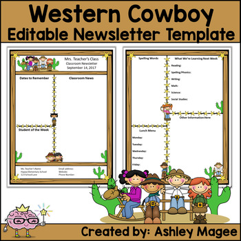 Weekly Newsletter Templates For Teachers